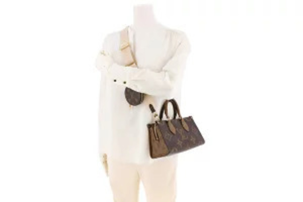 Louis Vuitton Monogram OnTheGo Reverse EW Bag Brown